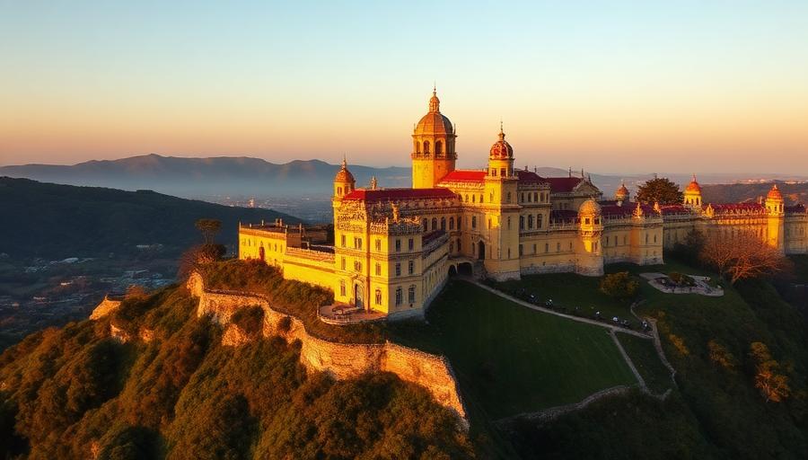 Pena Palace at golden hour